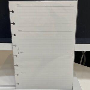 Cloth and Paper Everyday Journaling Focus Inserts in Half Letter size.